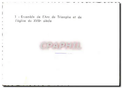 Arc de Triomphe i klasztor z XVII wieku — n°1 — Rewers