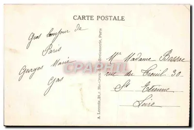 Paris — Conciergerie — n° 47 — Verso
