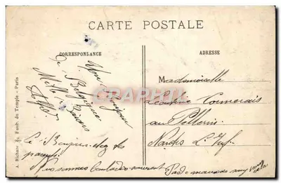 Ruínas de um Ponte sobre o rio Yser em Dixmude — A Grande Guerra 1914-15 — Visé Paris n° 320 — Verso