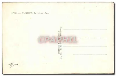 Annecy — O velho Quai — Edições La Gogne — Verso