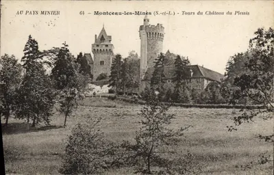 Montceau-les-Mines (S.-et-L.) — Tours do Castelo do Plessis — B. F. editor