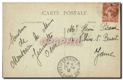 Montceau-les-Mines (S.-et-L.) — Tours do Castelo do Plessis — B. F. editor — Verso