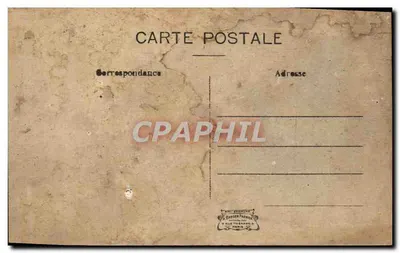 Bilhete postal antigo Neuilly en Thelle Entrada da Igreja — Verso