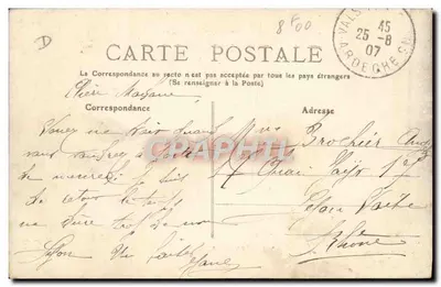 A Ardèche pitoresca — O Ponte d'Arc — editor 'L'ARDÈCHE PITTORESQUE' n° 544 — Verso