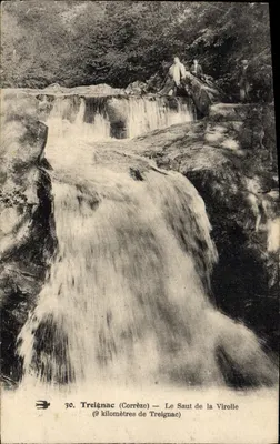 Treignac (Corrèze) — O Salto da Virolle (9 quilômetros de Treignac) — Editor não identificado, n° 30