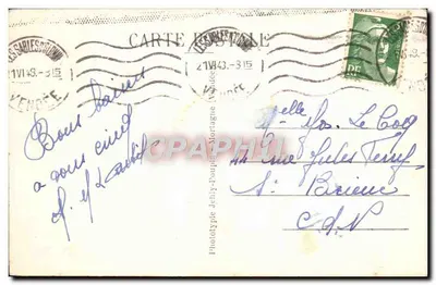 Les Sables-d'Olonne (Vendée) — Una encantadora Sablaise — Négus, n°131 — Reverso
