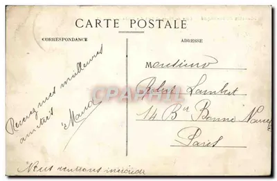 Biarritz Pittoresque — Costa do Farol e Porto dos Pescadores — Editor A. Simons, N° 169 — Verso