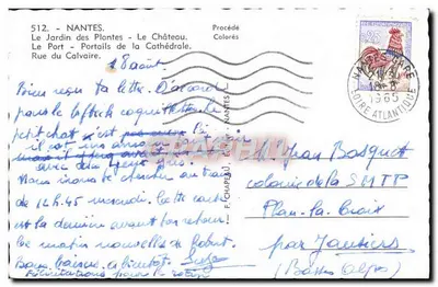 NANTES — Panoramablick — Verlag Béatrice Hardinière, Nr. 512 — Rückseite