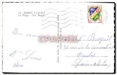 Dinard (Ille-et-Vilaine) — Plaża — Wydawnictwo ALFA, n°14 — Rewers