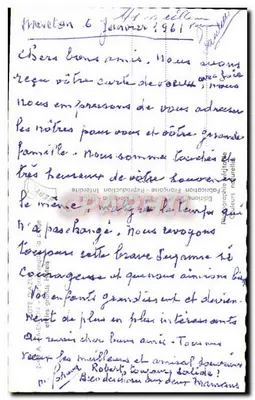 Plaża w Mentonie — animowana sceneria z hotelem Royal Vuittonner i restauracją La Marjolaine — wydawca: Éditions Mazzone — Rewers