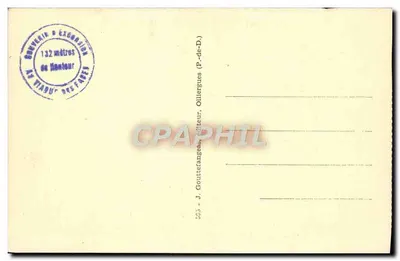 Saint-Nectaire — Widok na kościoł z drogi do Mont-Dore — J. Goutterfangeas — Rewers