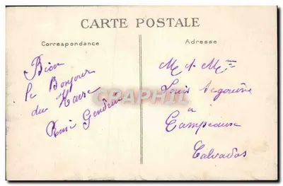 Le Havre — La Hève, la Falaise et la Mer, widoki z Kasyna — G. F., Le Havre — Rewers