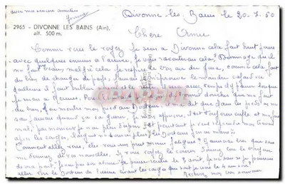 Divonne-les-Bains — Between Jura and Leman — unknown publisher, series number not visible — Back