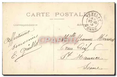 Saint-Père-sous-Vézelay (Yonne) — Katedra — Édition Chauffard, n°11 — Rewers