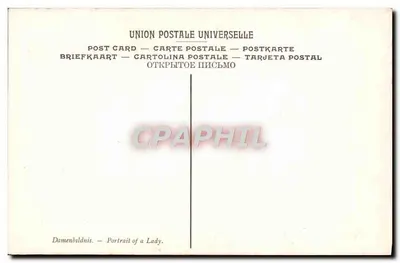Kobieta z parasolem — dzieło LL FAIVRE — Muzeum Luxembourg, Paryż — Rewers