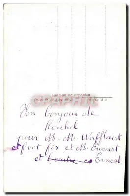 Paysage wybrzeżny z różami — Pomyśl o Valenciennes — wydawca P.F. n°1308 — Rewers