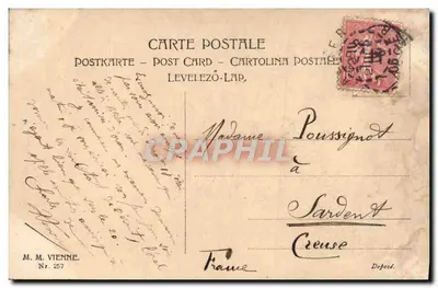 Quatro jovens mulheres em um riacho — M. M. Vienne, N° 257 — Verso