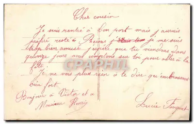 Casal ao ar livre — carta postal de DALES n°148 — editor DALES — Verso