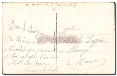 Pejzaż rzeczny — dekor kwiatowy — DIX 778 — Rewers
