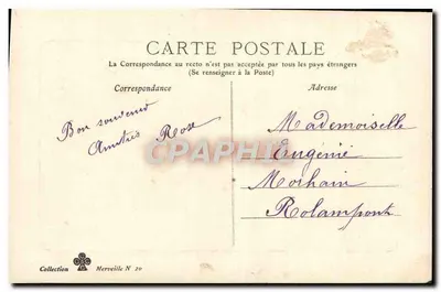 Le BouiBeau — paisagem florestal com riacho — Coleção Merveille N 20 — Verso