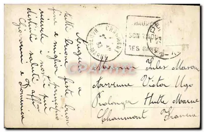 Święty Mikołaj i para zakochana — Wesołych Świąt — wydawca nieznany, n° 06272 — Rewers