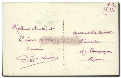 Ludwigshafen — Boa tarde com rosa — DIX Paris 2328 — Verso