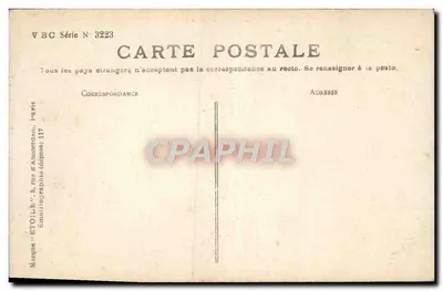 Jovem mulher sorridente — segurando um buquê de flores coloridas — editor Muloty, série VBC N°3223 — Verso