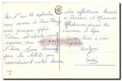 Pansies e casa à beira de um lago — Editor E.Ko, n°98 — Verso