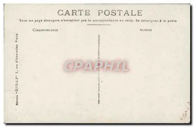 Bouquet de violetas — edición ilustrada — Marca 'ÉTOILE' 2, rue d'Amsterdam, París — Reverso