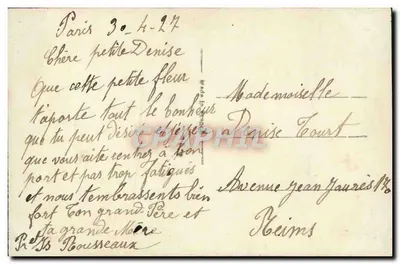 Lírio do Vale — Je Porte Bonheur — Editor ER, Paris, n° 511 — Verso