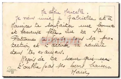 Róże — Szczęśliwego dnia — wydawca Pittius, nr 1109 — Rewers