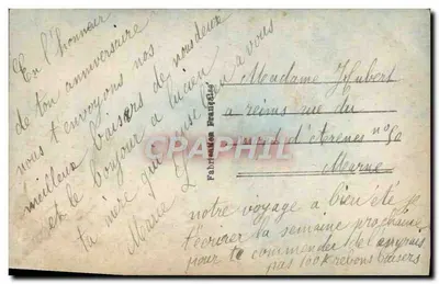 Jovem mulher — Aniversário — DIX PARIS 2129 — Verso