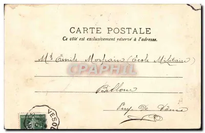 Les charmes de la pie — scène de marins en costume d'époque — éditeur C.B.H.A.P. (imprimé sur la carte) — Verso