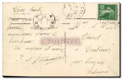 Scena zimowa z wozem karetkowym — Léo 425 — Rewers