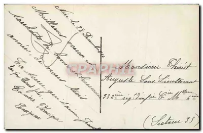 Jovem mulher — diante de um porta-boas-vindas em forma de ferro de cavalo — DIX 569 — Verso