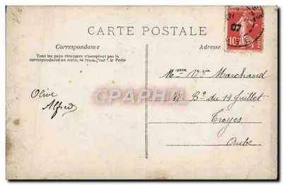 Para małżeństwo w ogrodzie — Wesołych Świąt — J.K. n°394 — Rewers