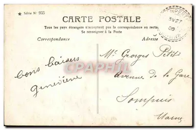 Fille entourée de marguerites — Série N° 935 — Éditeur non identifié — Verso