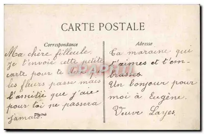 Menina com buquê de flores — E+D, n°4477 — Verso