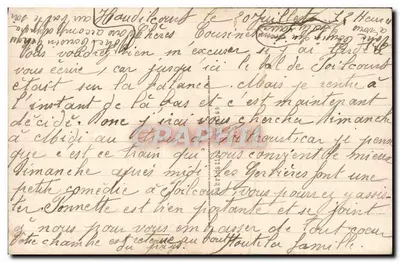 Kwiaty — czerwona róża i fioletowe — wydawca CEC, n° 846 — Rewers