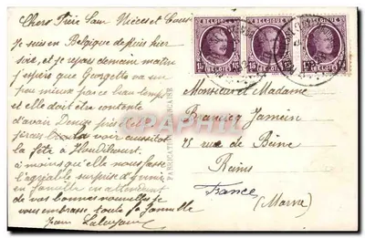 Kościół i kwitnące drzewo — S.A.P.I. Paryż n°1313 — Rewers