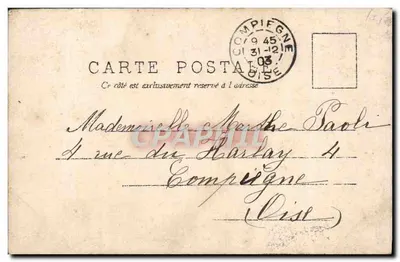 Duas jovens — Boa Ano — Magdeleine Lusset — Verso