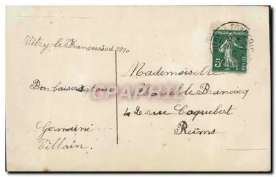 Bambina in inverno — Buon Anno — REX, n° 858 — Verso
