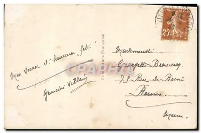 Flower Bouquet — Happy New Year — Publisher C. & C. no. 806 — Back