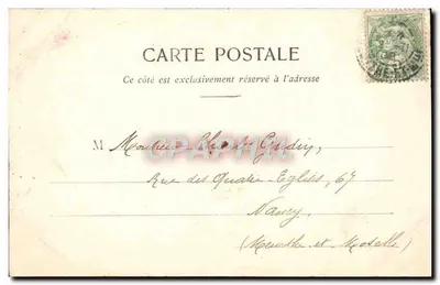 Fêtes et Porte-Bonheur — Bonne Fête — Édition Phototype A. Bergé et Cie, Nancy, n°1 — Verso