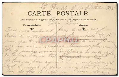 As incomodidades de um Morvandiau — Hotel da Lua, Bourges-Never, ferrovia — ilustração humorística — Verso