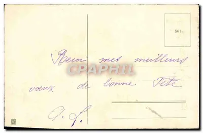 Buquê de rosas — Boa festa — Editor P. n° 561 — Verso