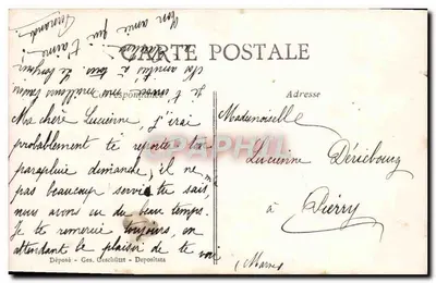Menina segurando um buquê de rosas e de gui — Bilhete postal antigo de arte — editor A.D.S. n° não visível — Verso