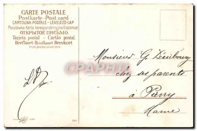 Festa de São Yalair — violetas e pombas — editor L. D. n° 591 — Verso