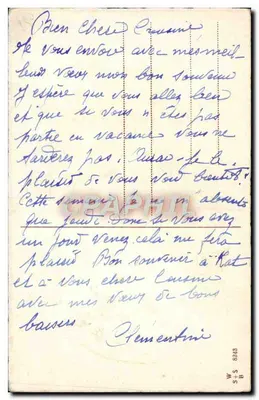 Buquê de tulipas rosas — Boa Festa — editor W+S, n° 8243 — Verso