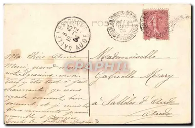 Menina com chapéu de palha — Terni — Alterocen n°5162 — Verso